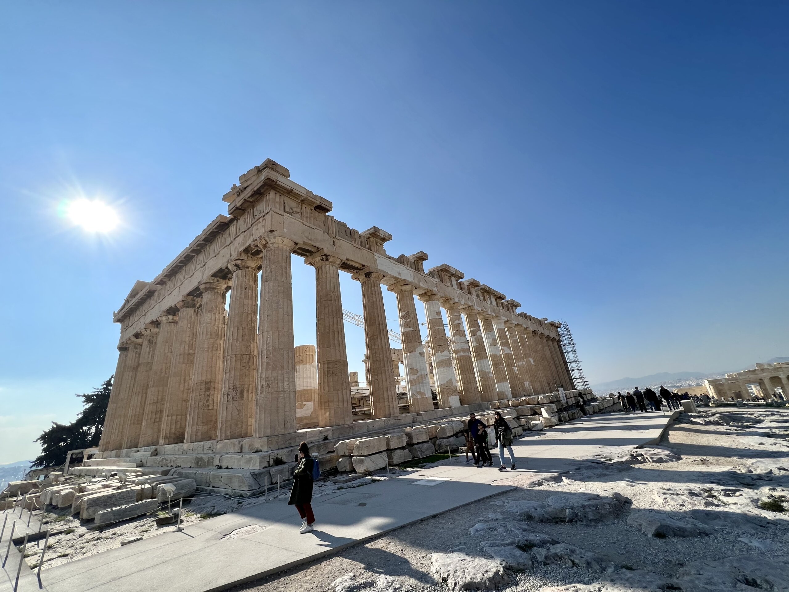 Il Partenone, tempio dedicato ad Atena Parthenos